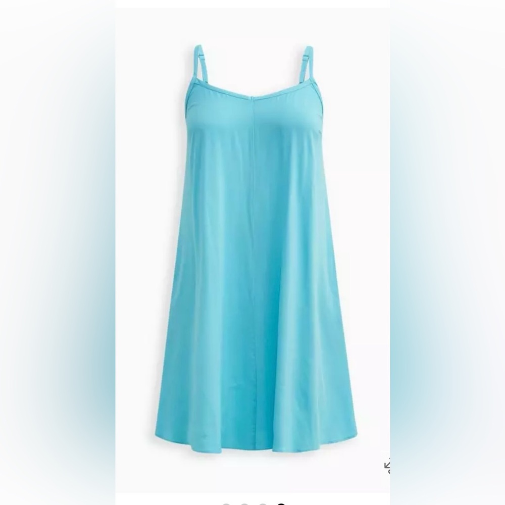 TORRID Mini Challis Trapeze Dress in
Blue Radiance